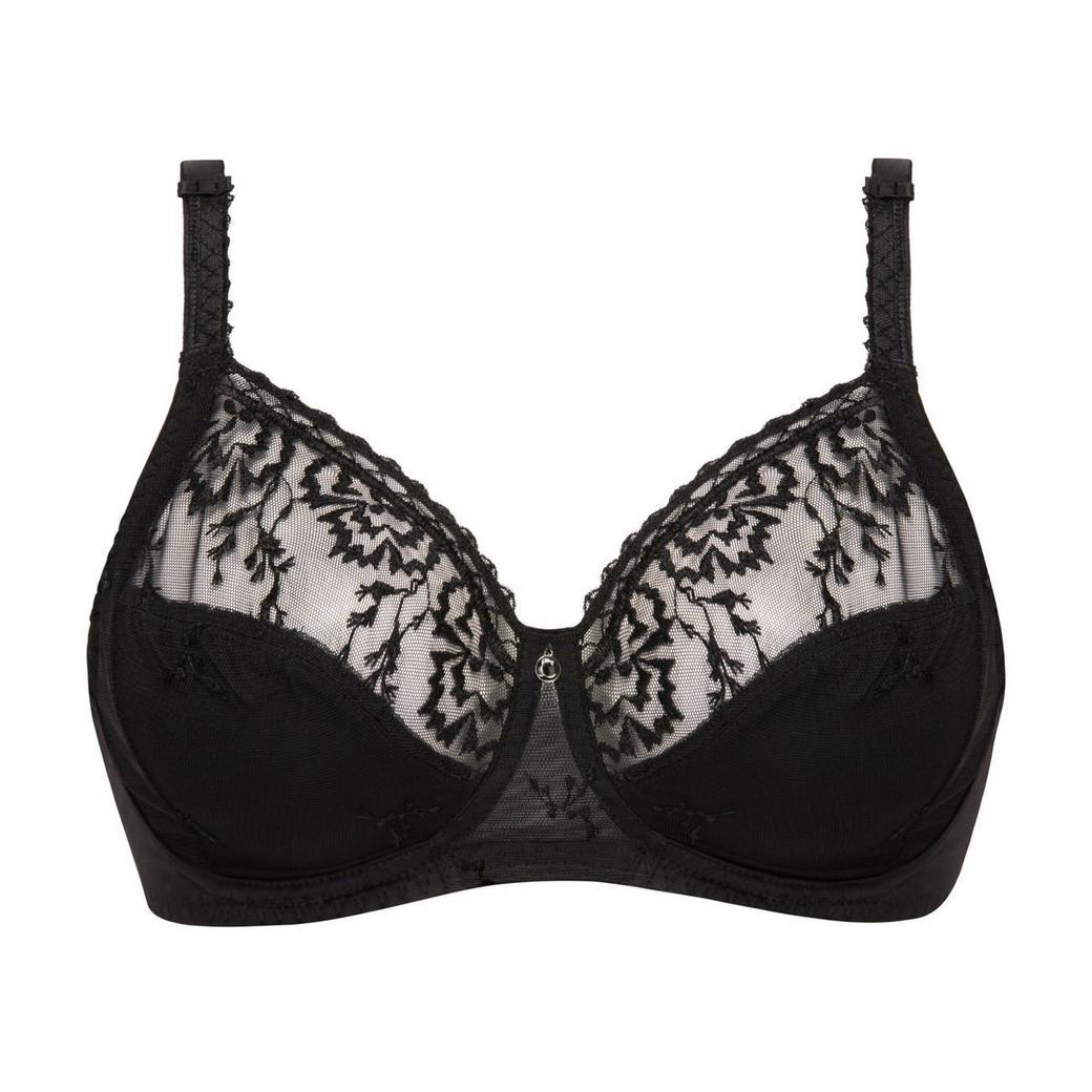 Soutien-gorge DENTELLE en 92% de coton bio, noir, Fairtrade, GOTS