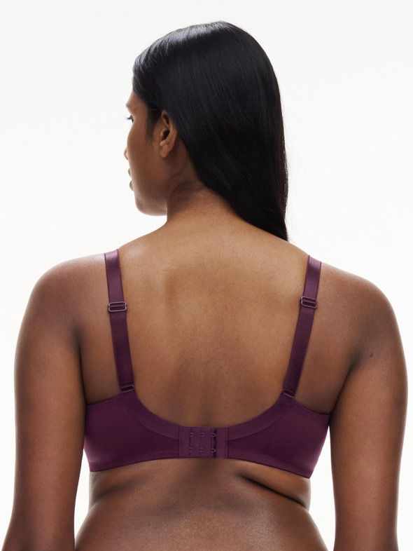 Soutien-gorge à Armatures Chantelle Palais Royal - Taille FR 85D (EU 70D, UK 32D) - Prune Foncé - Neuf Avec étiquettes
