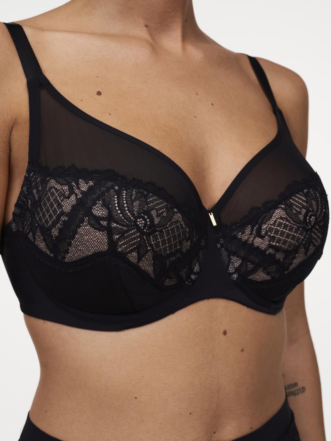 Soutien-gorge Chantelle Noir 100B (85B EU) - Multi-position, Neuf Avec étiquettes, Polyamide