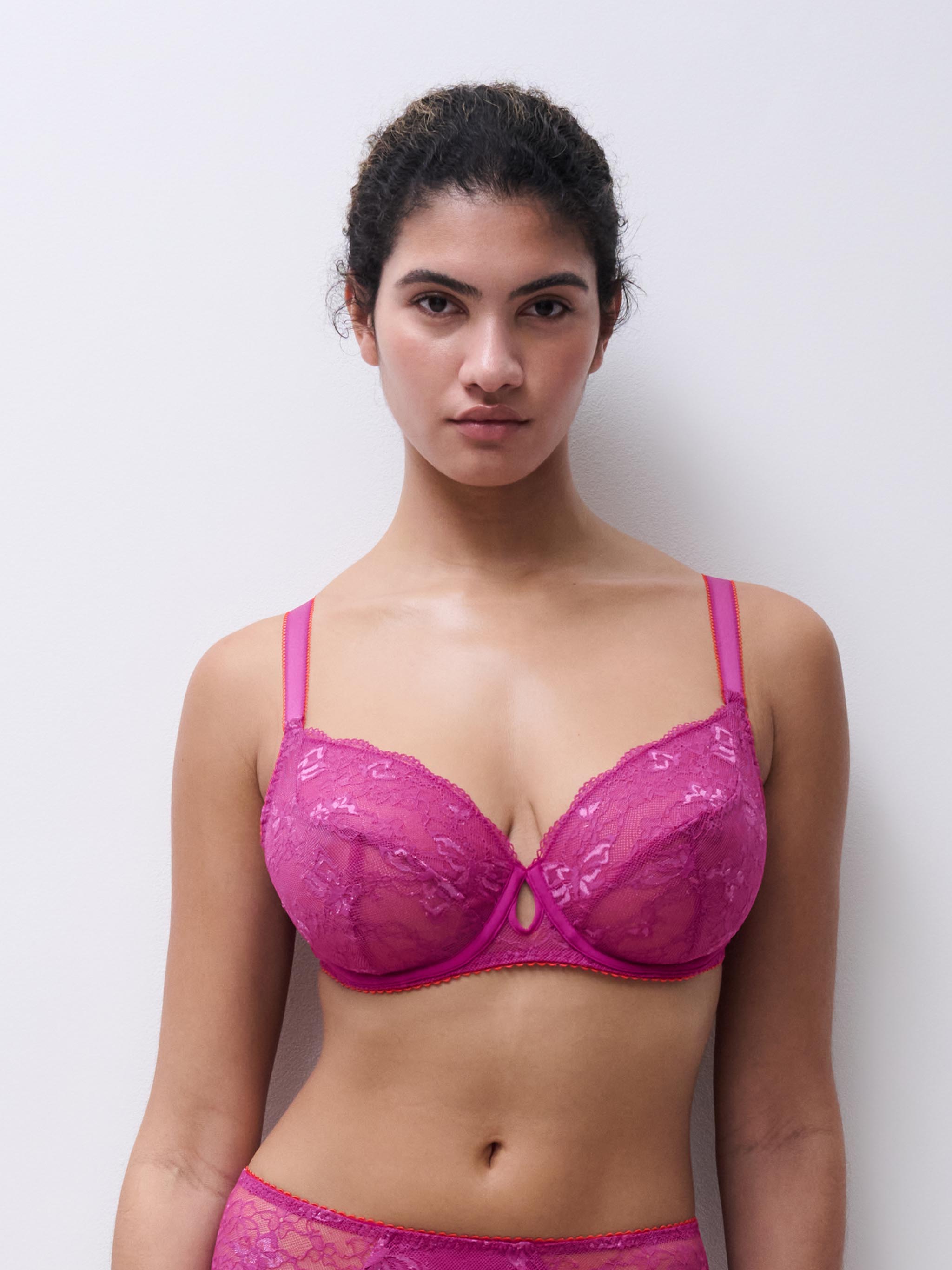 Full coverage bra - Tyrian flame - Kiss | CHANTELLE PULP