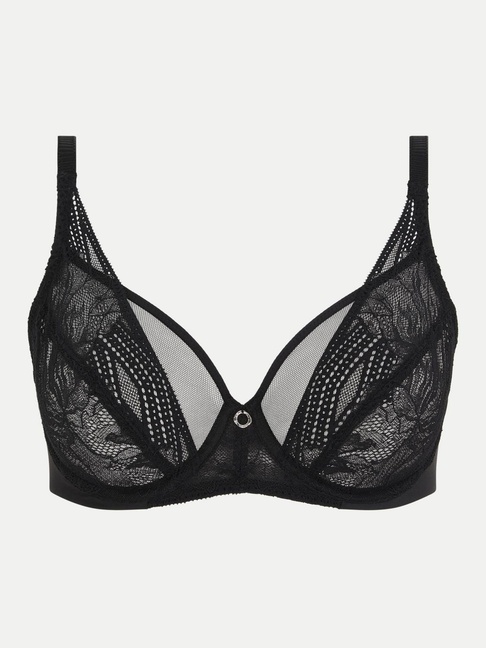 Soutien-gorge Chantelle Dentelle Noir Taille 85E - Occasion Très Bon état, Style Balconnet
