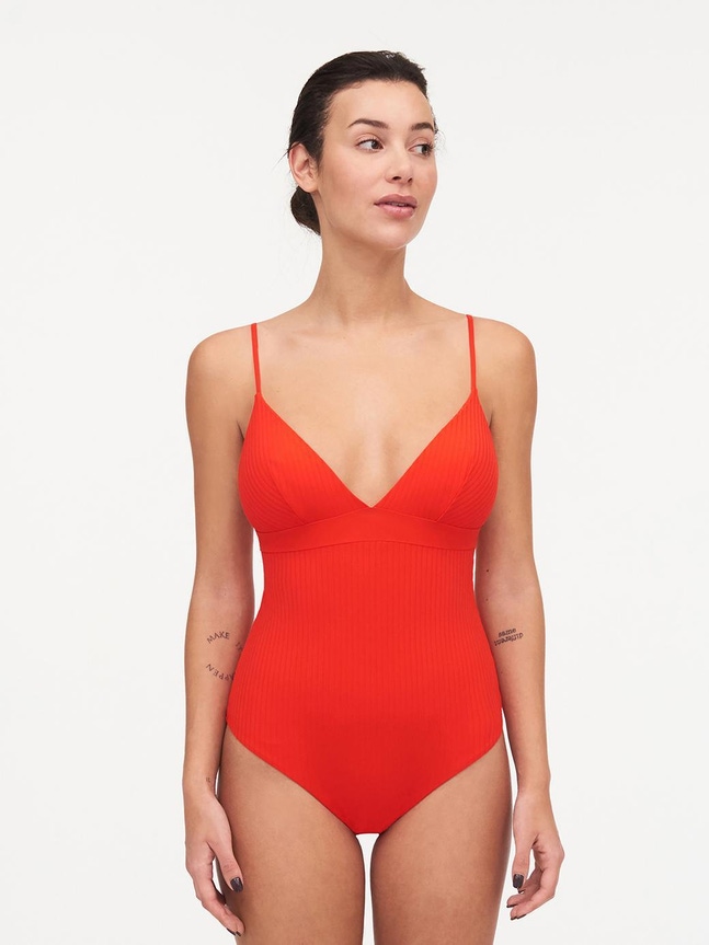 Maillot de bain 1 pièce sans armature plongeant LIZ Passionata