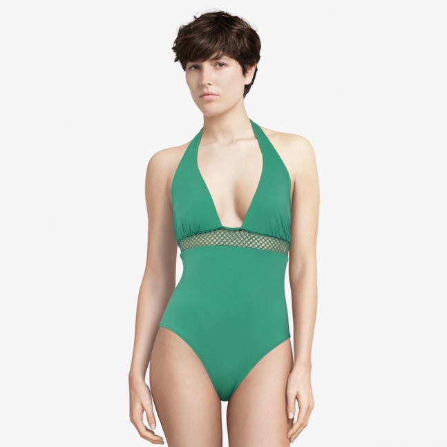 Maillot de bain une pièce sans armature plongeant Fishergirl Passionata