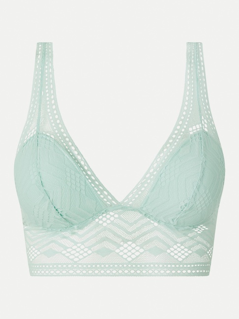 Soutien-gorge Sans Armature Vert Pétillance - Taille 90C, Coton-élasthanne, Neuf Avec étiquettes