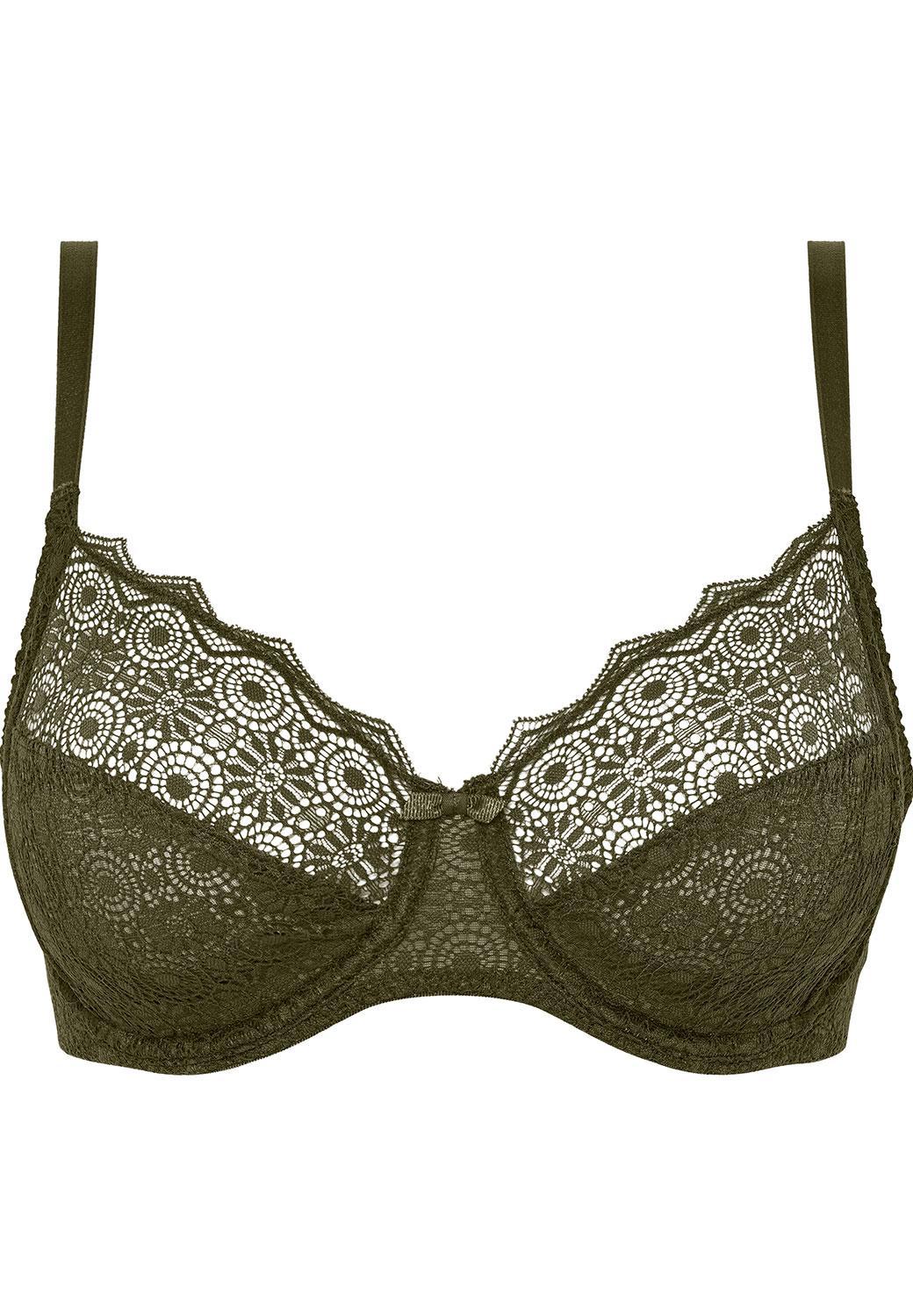 Soutien-gorge triangle plongeant armaturé Forget-Me-Not bleu ciel Ajou