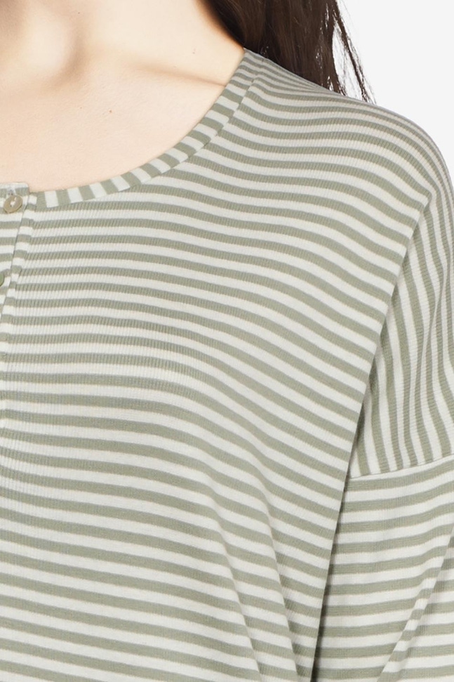 T-shirt à manches longues Rib Stripe Livera
