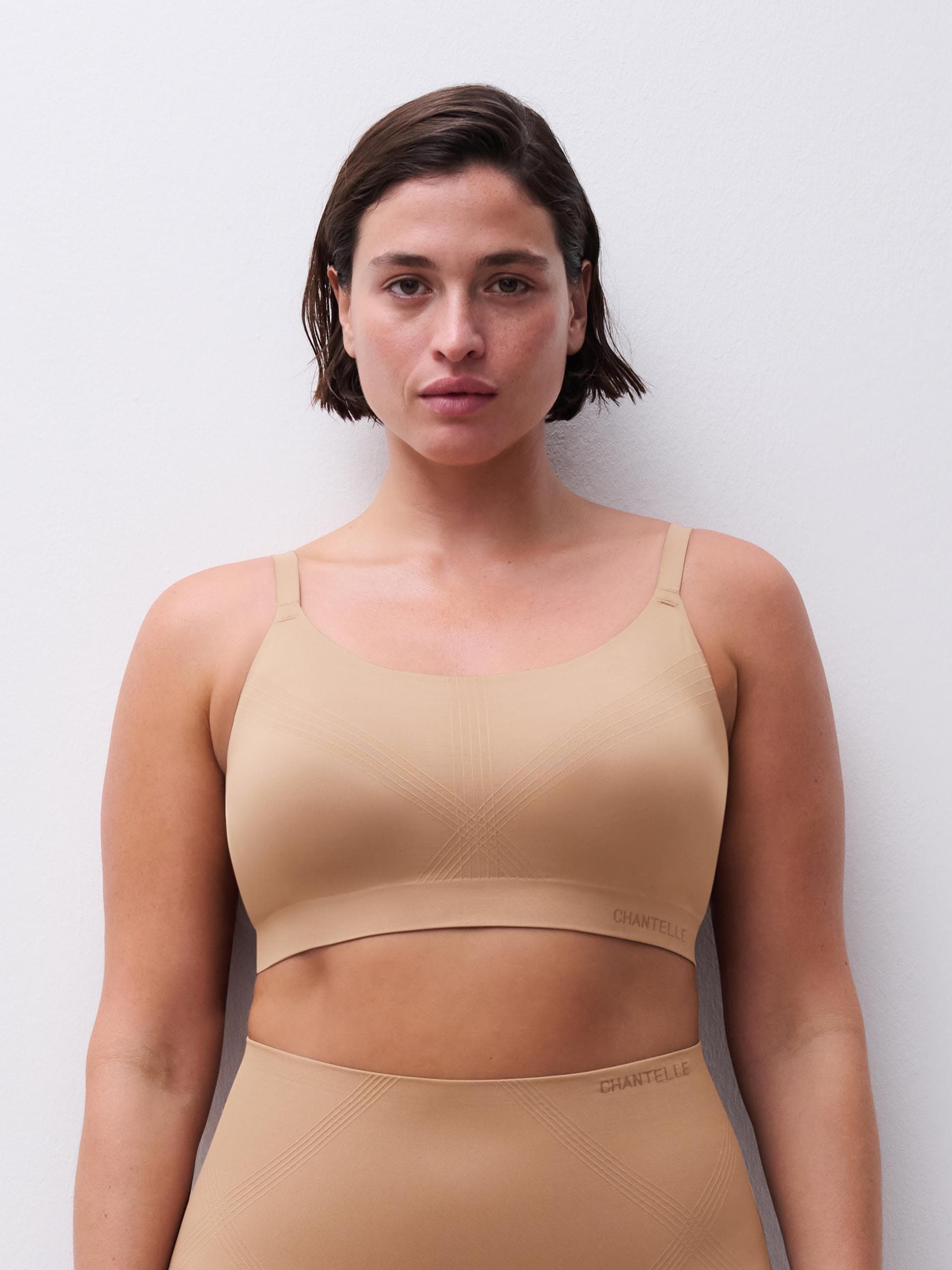Wireless shaping bra - Terracotta