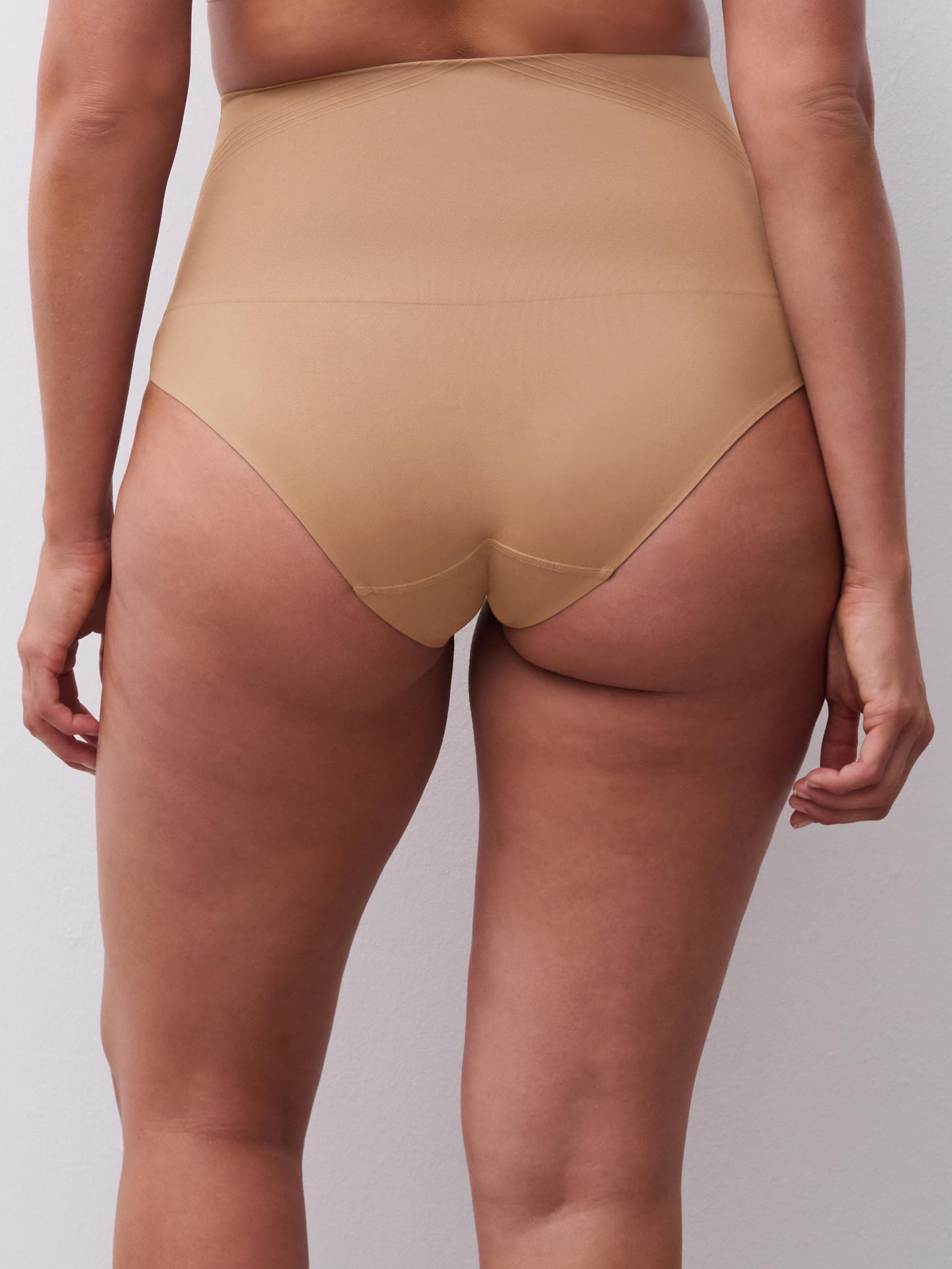 High-waisted shapewear brief - Terracotta