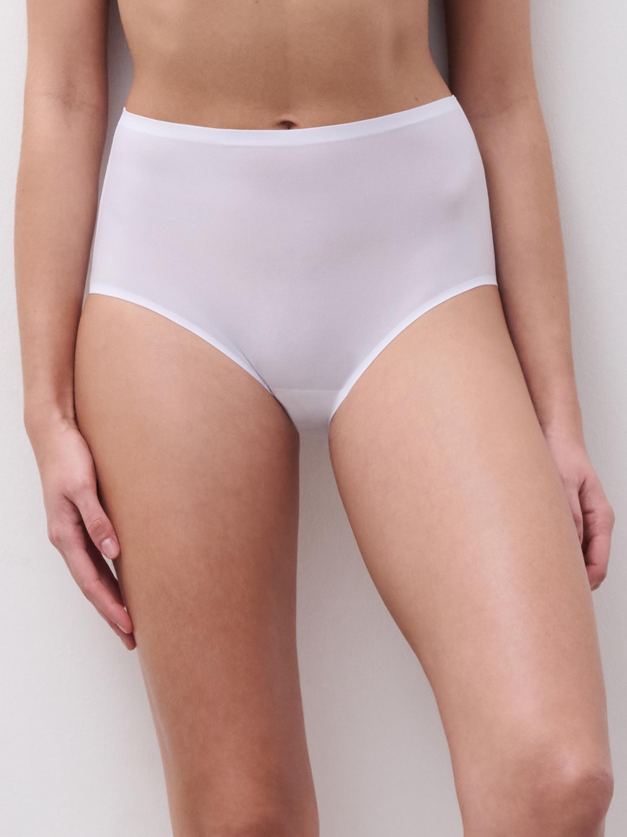 High-waisted brief - White