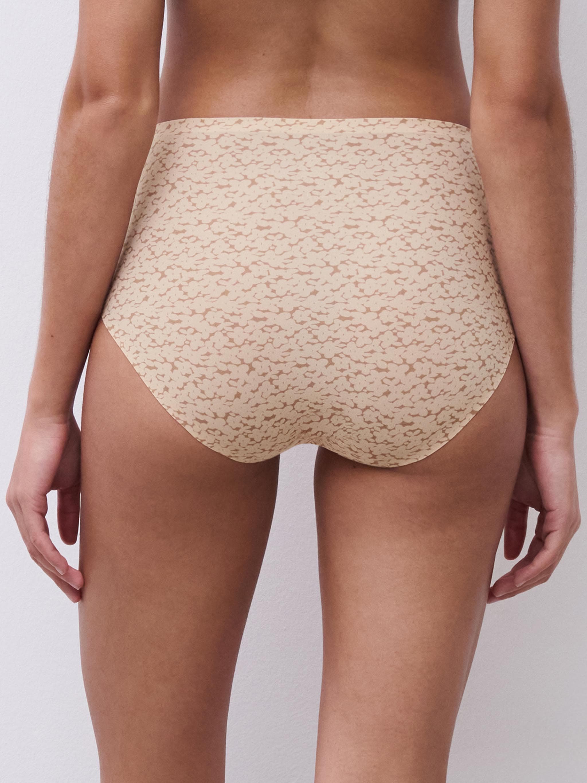 High-waisted brief - Norah nude print