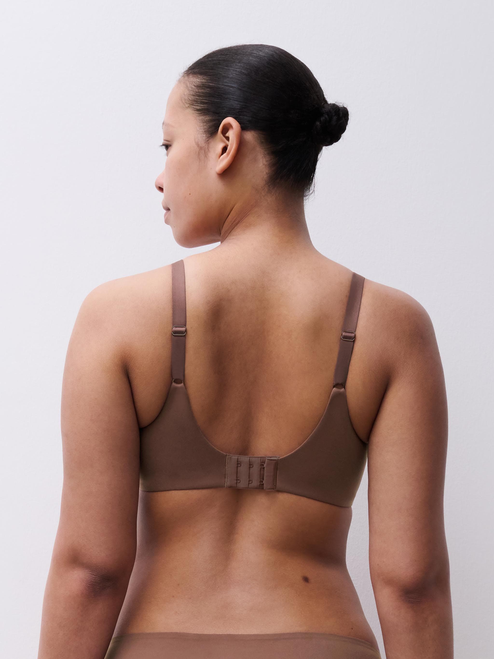 Molded full coverage bra - Wild brown