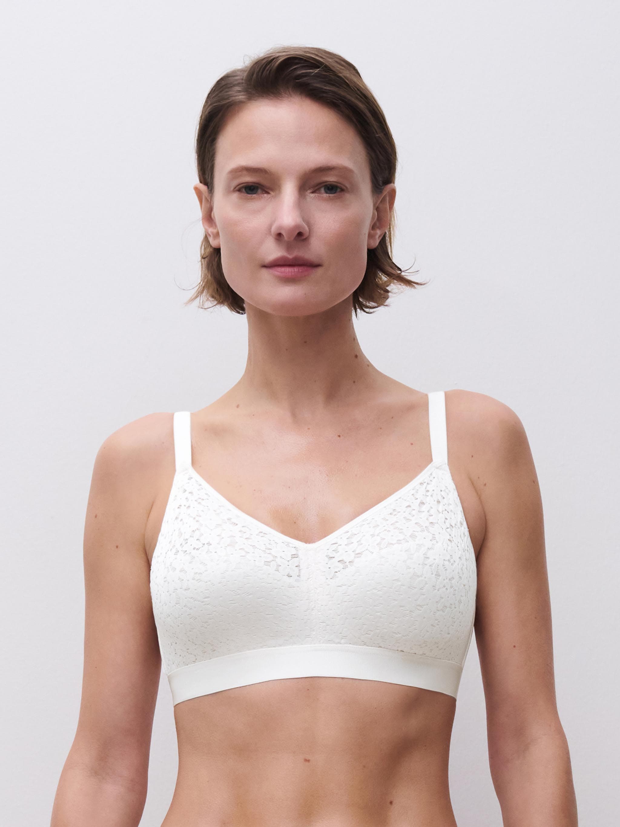 Wireless support bra - White