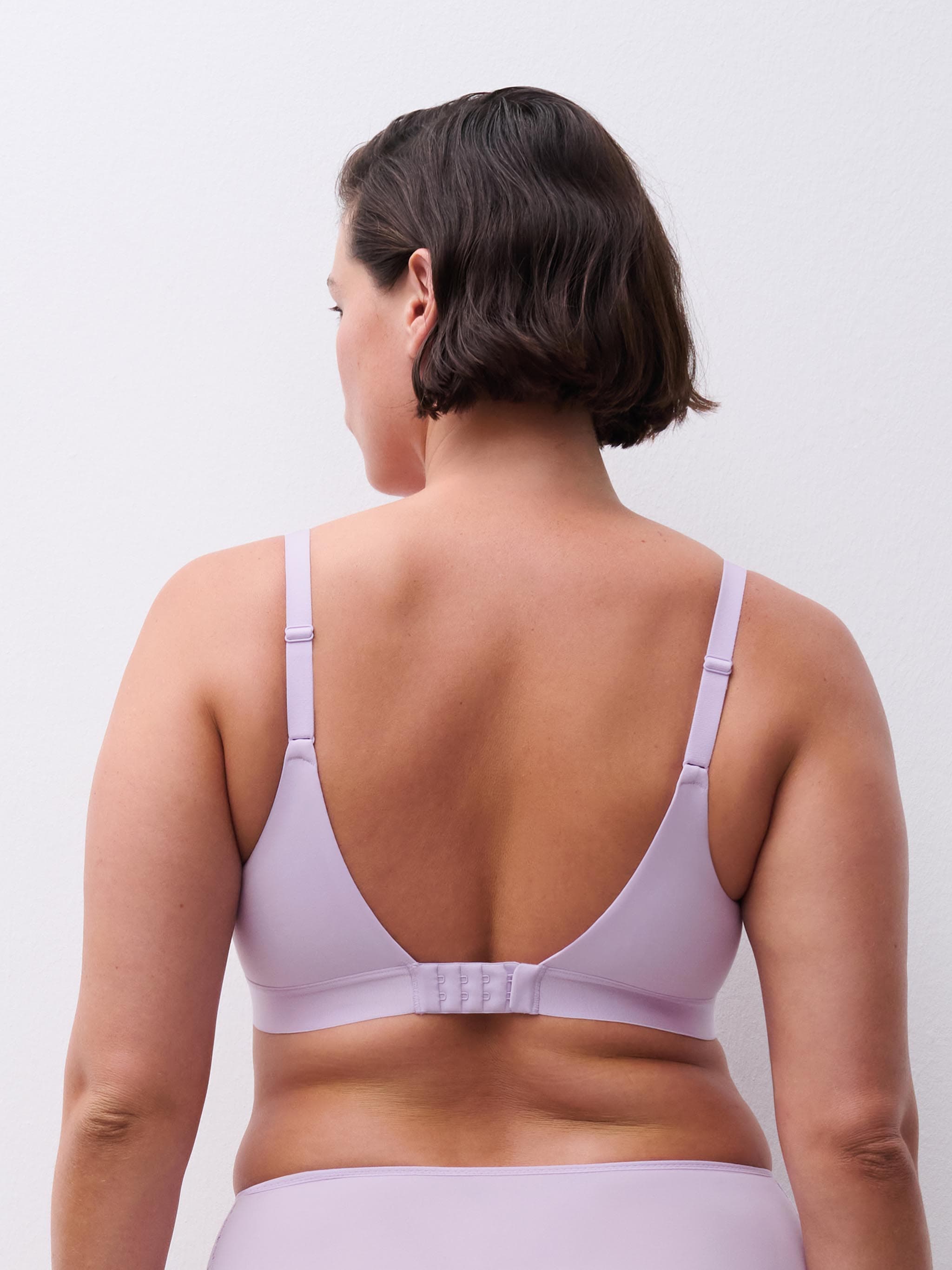 Wireless support bra - Mauve
