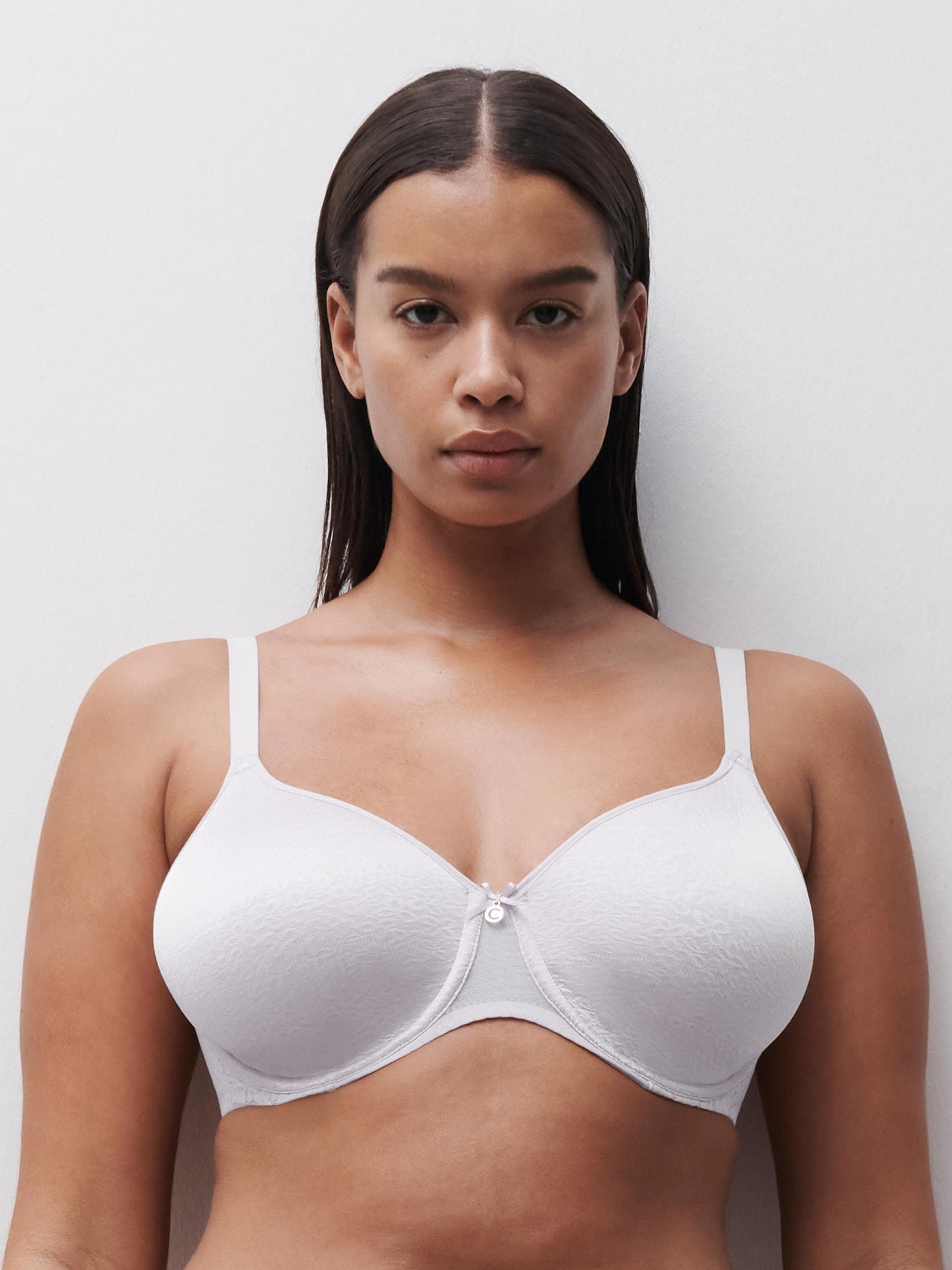 Full coverage spacer bra - White