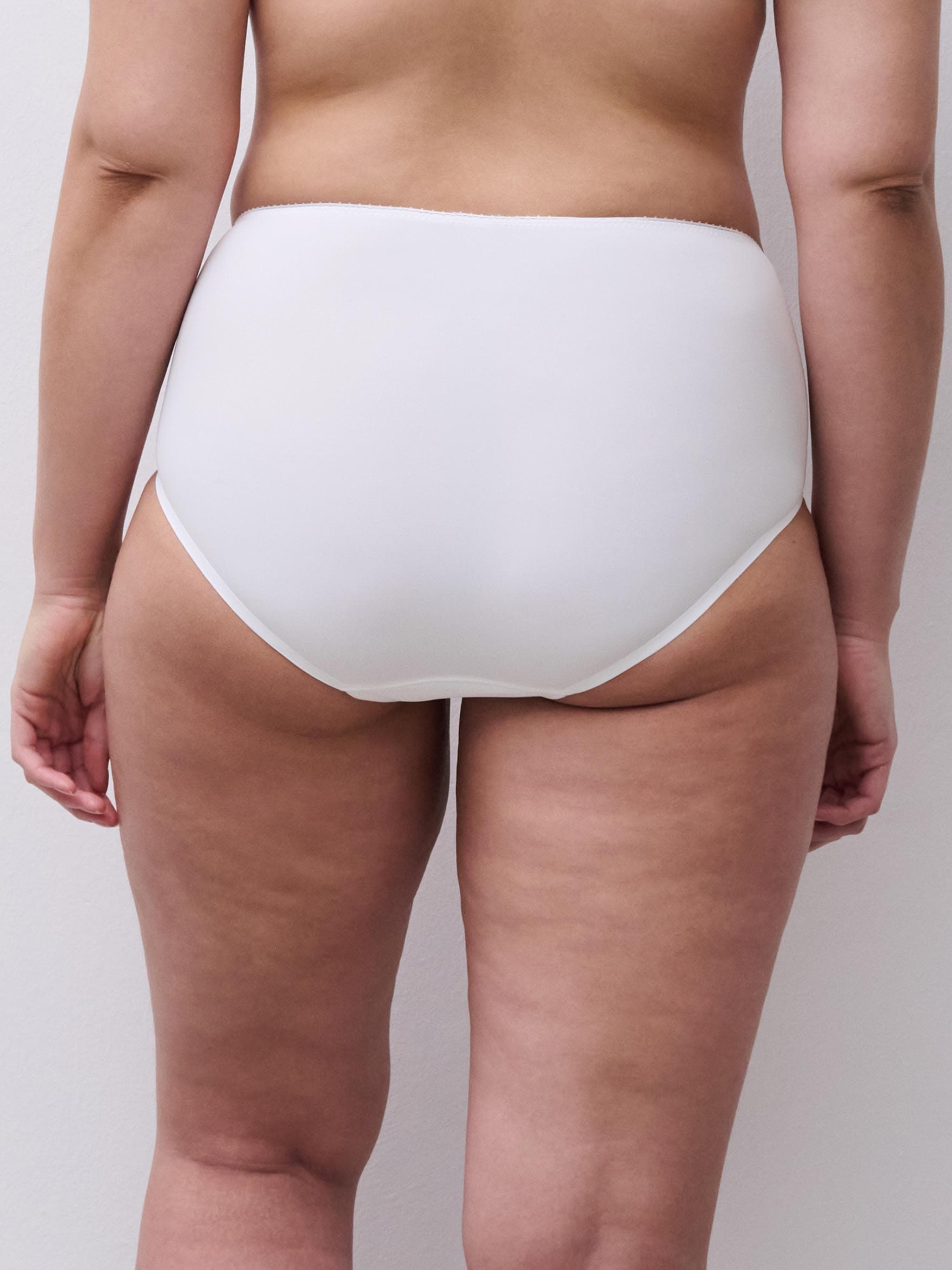 High-waisted brief - White