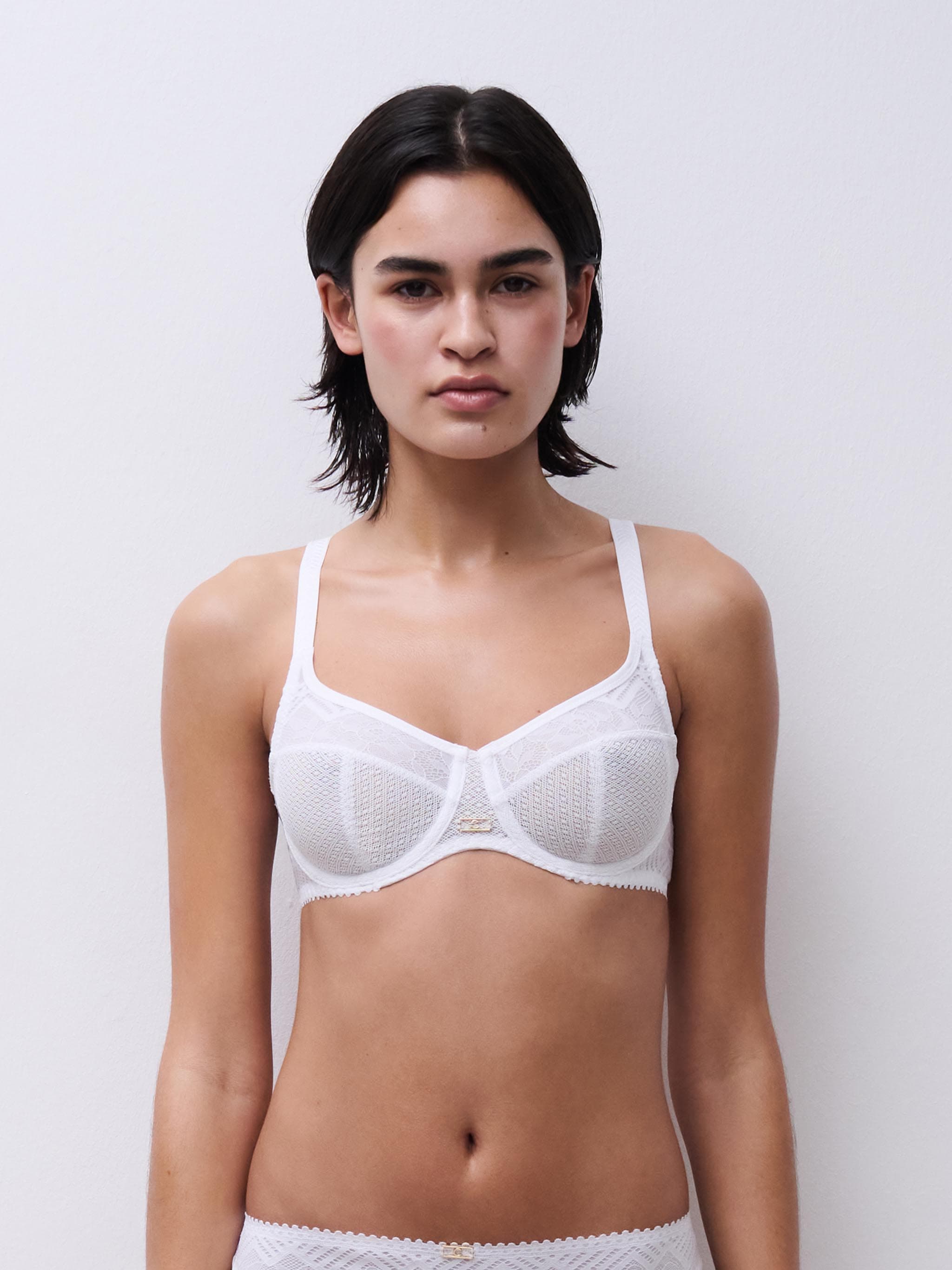 Full coverage bra - White