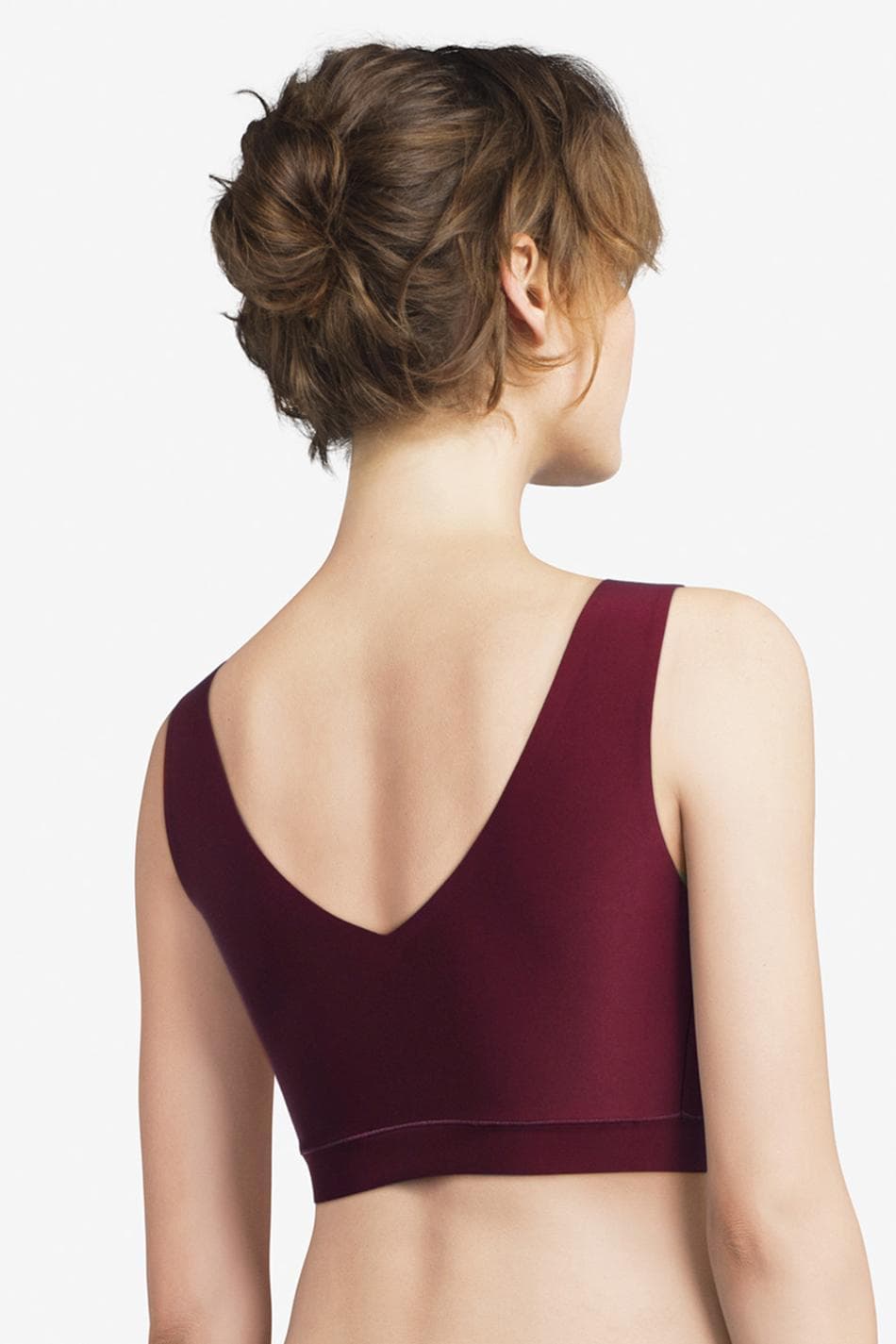 V-neck padded bra