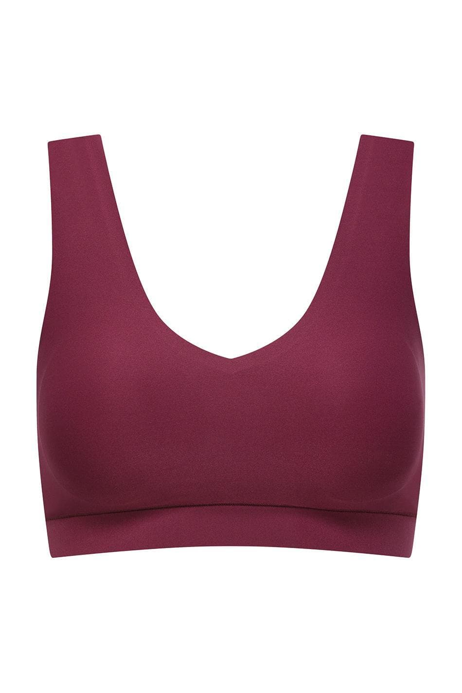 V-neck padded bra
