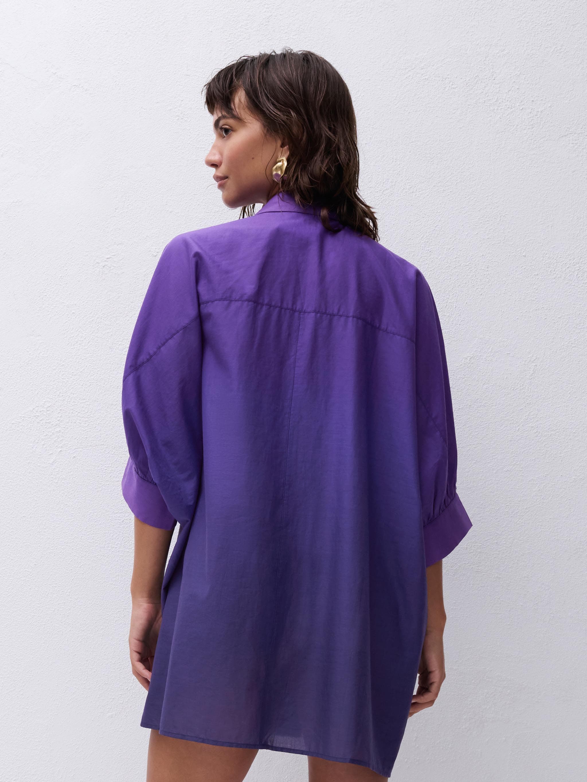 Long-sleeved shirt - Twilight tie & dye