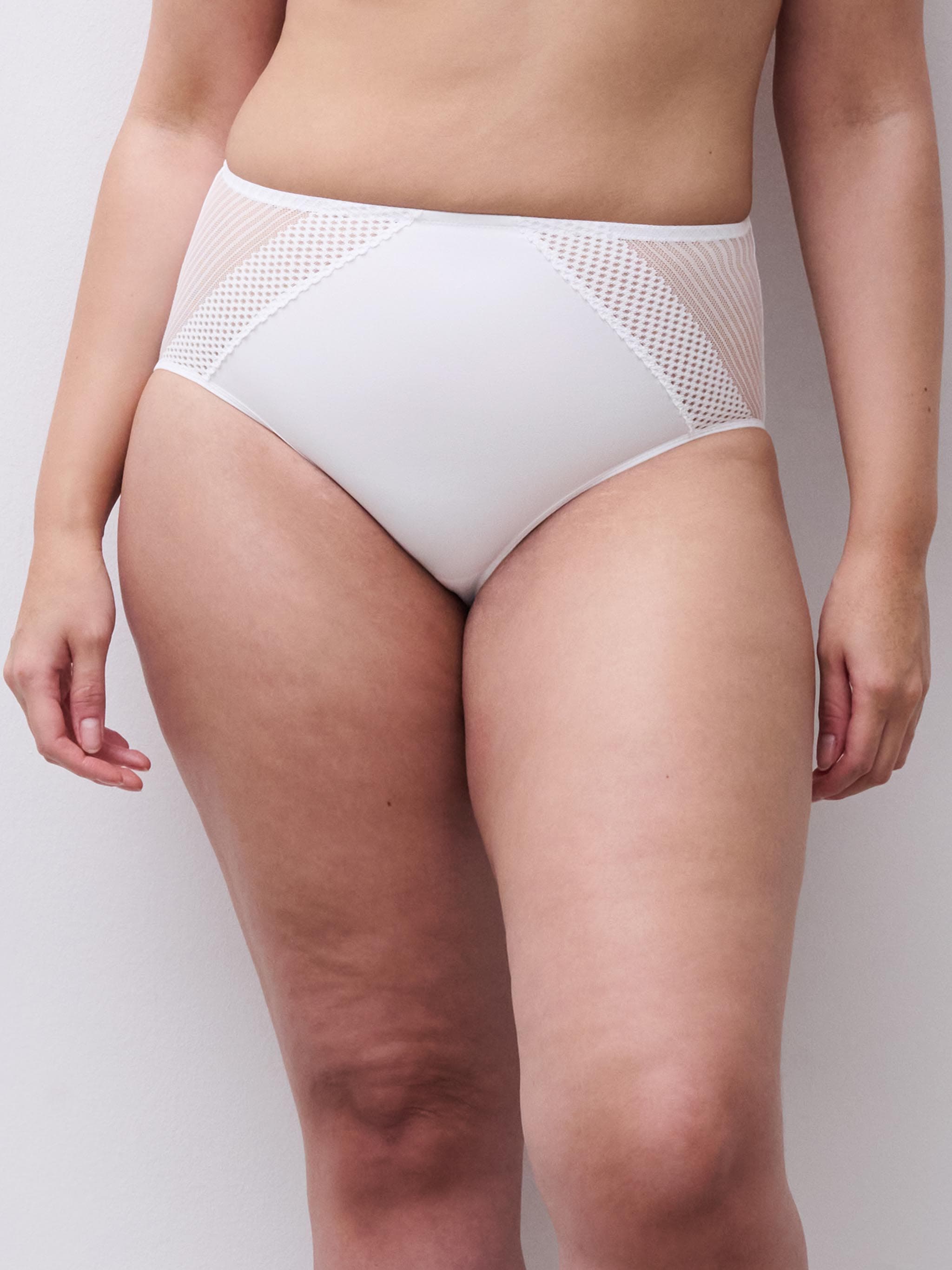 High-waisted brief - White