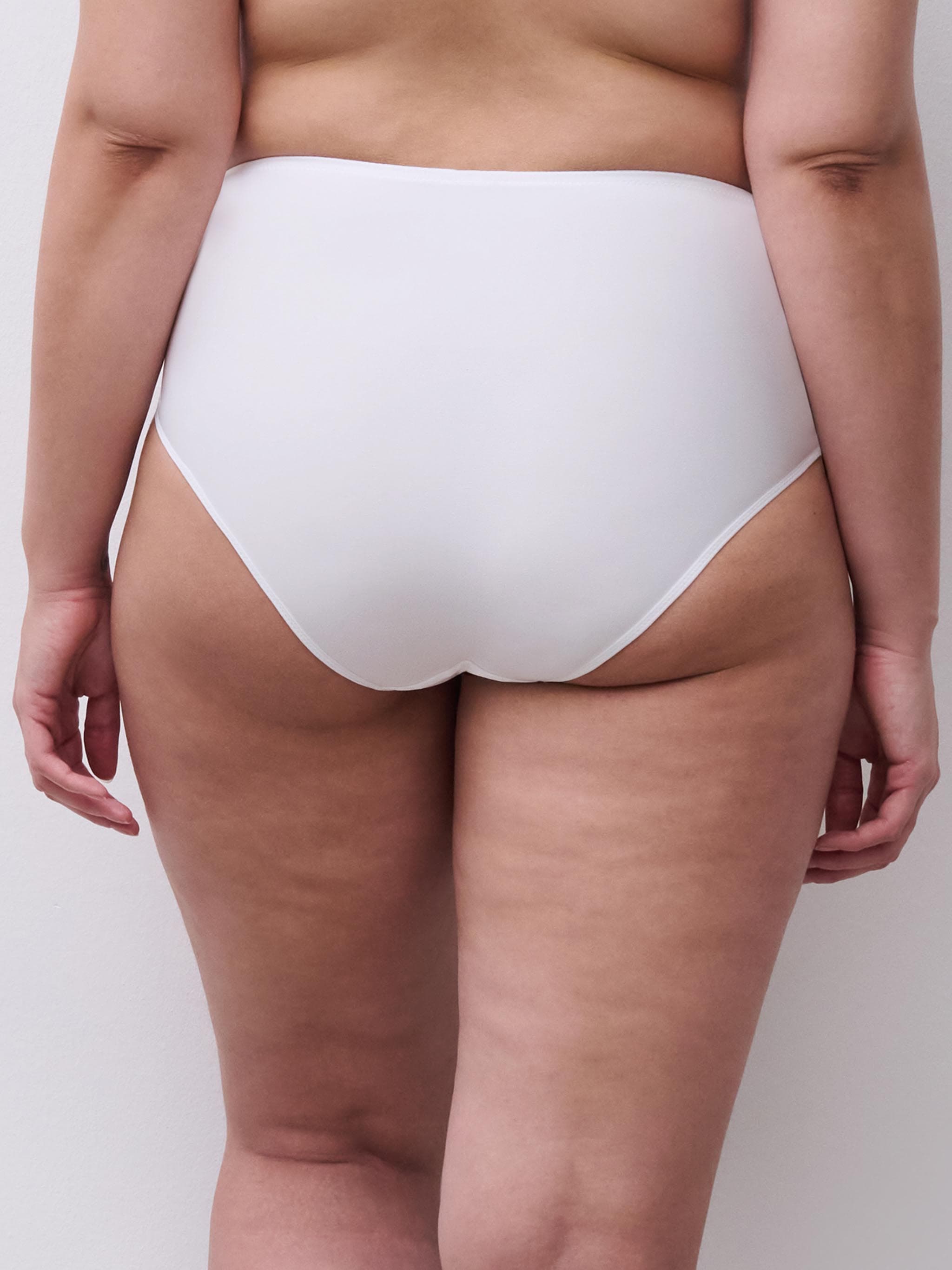 High-waisted brief - White