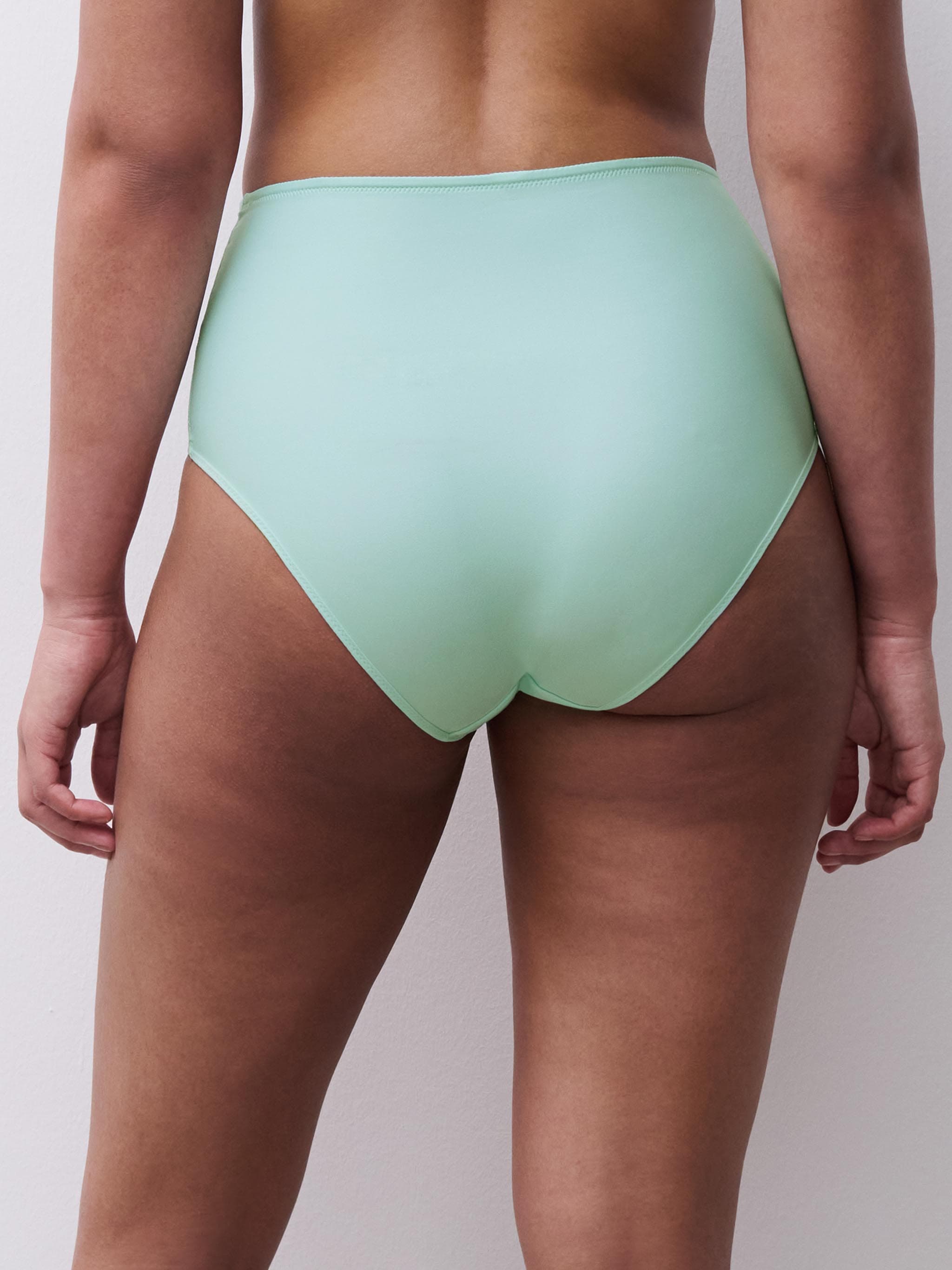 High-waisted brief - Nile Green