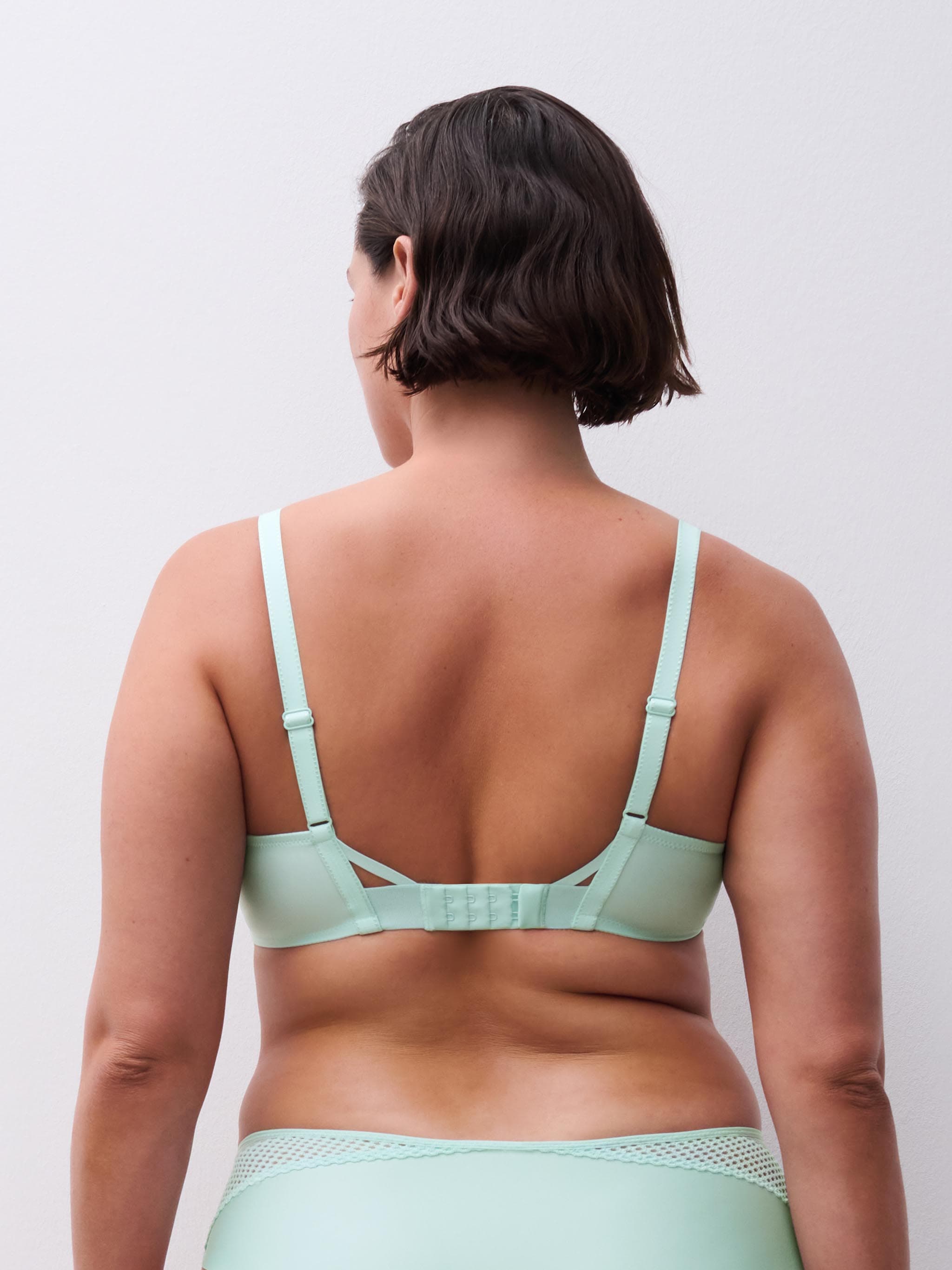 Wireless support bra - Nile Green