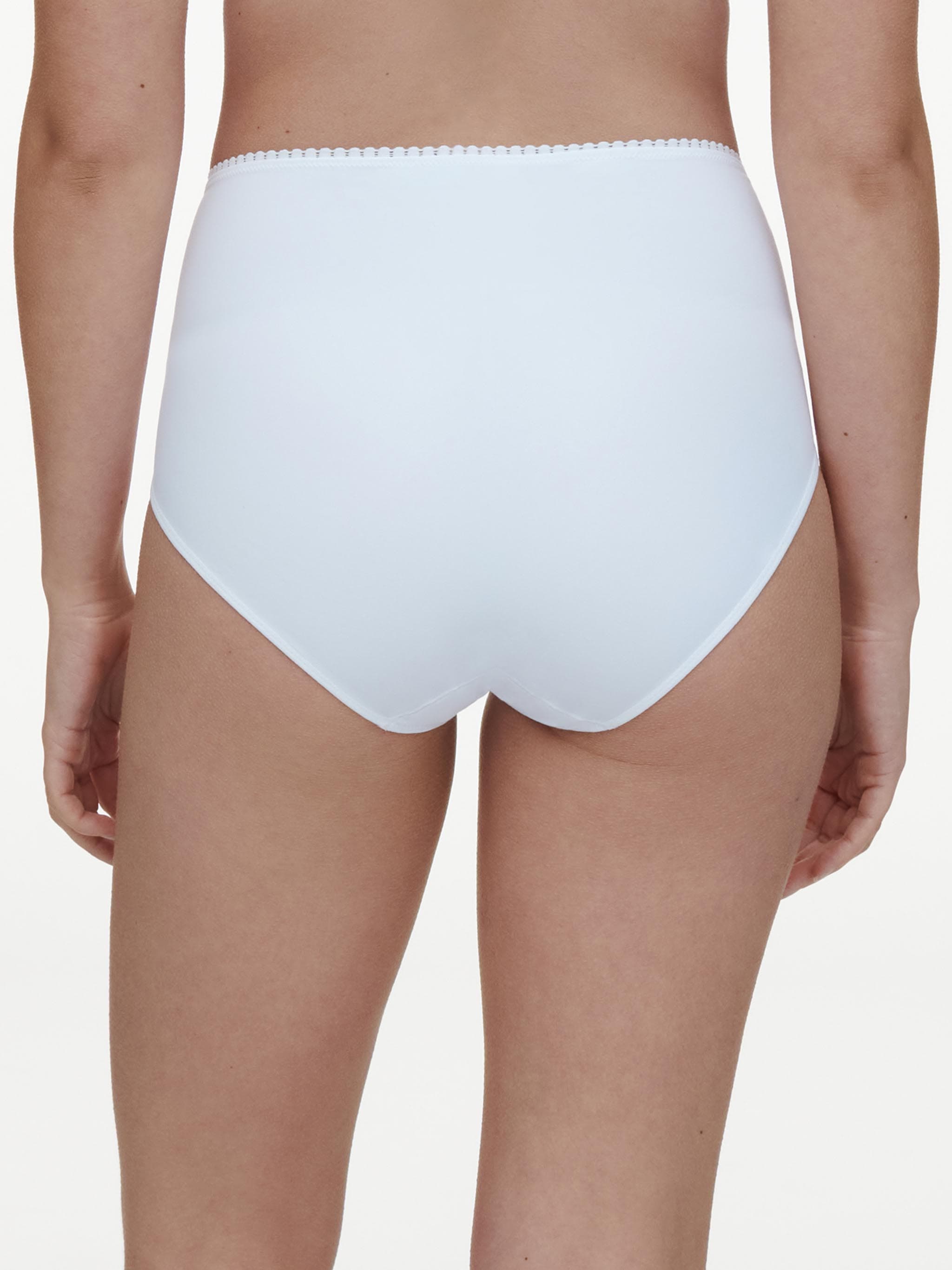 High-waisted support brief - White