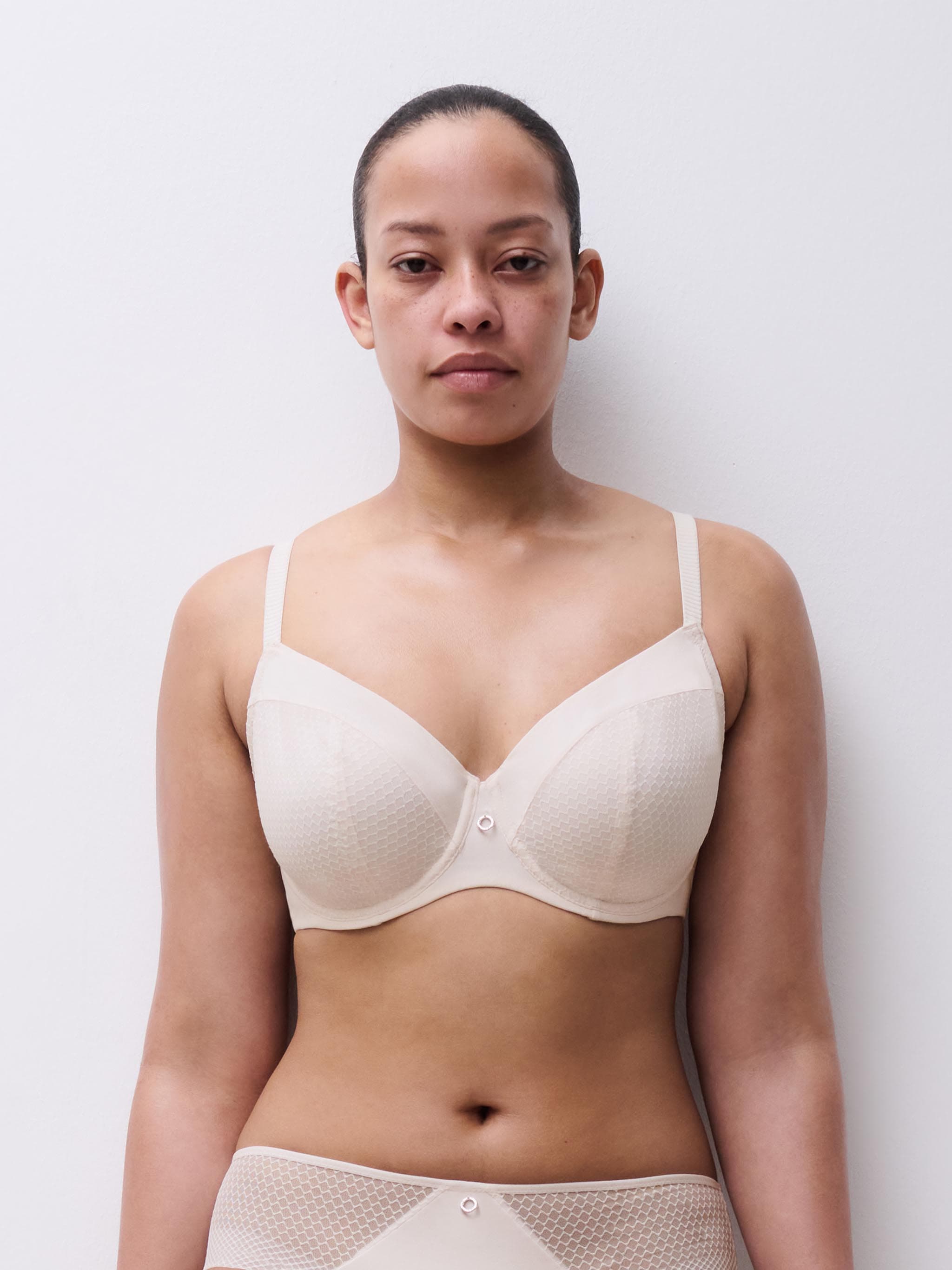 Full coverage bra - Talc
