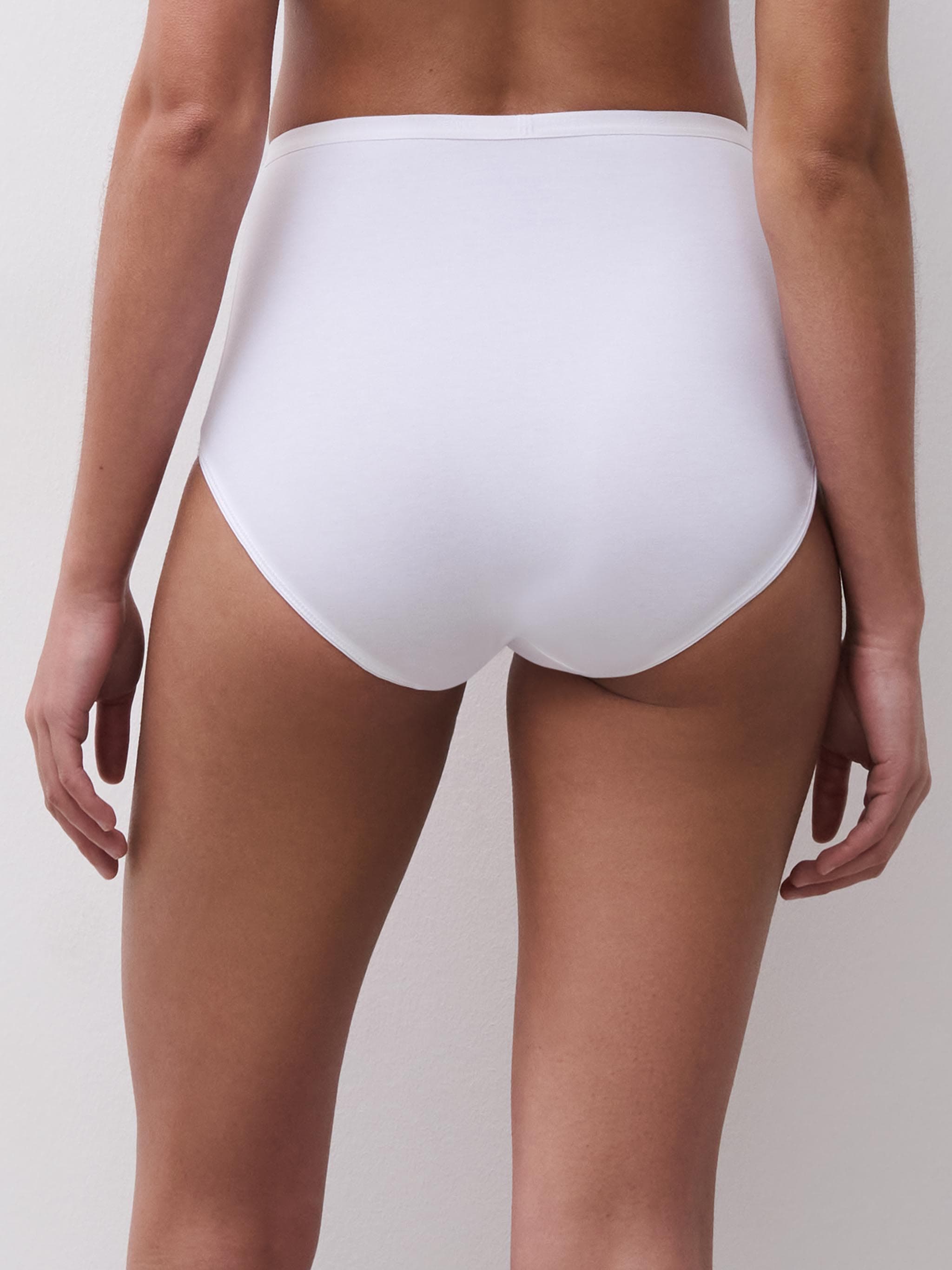 High-waisted brief - White