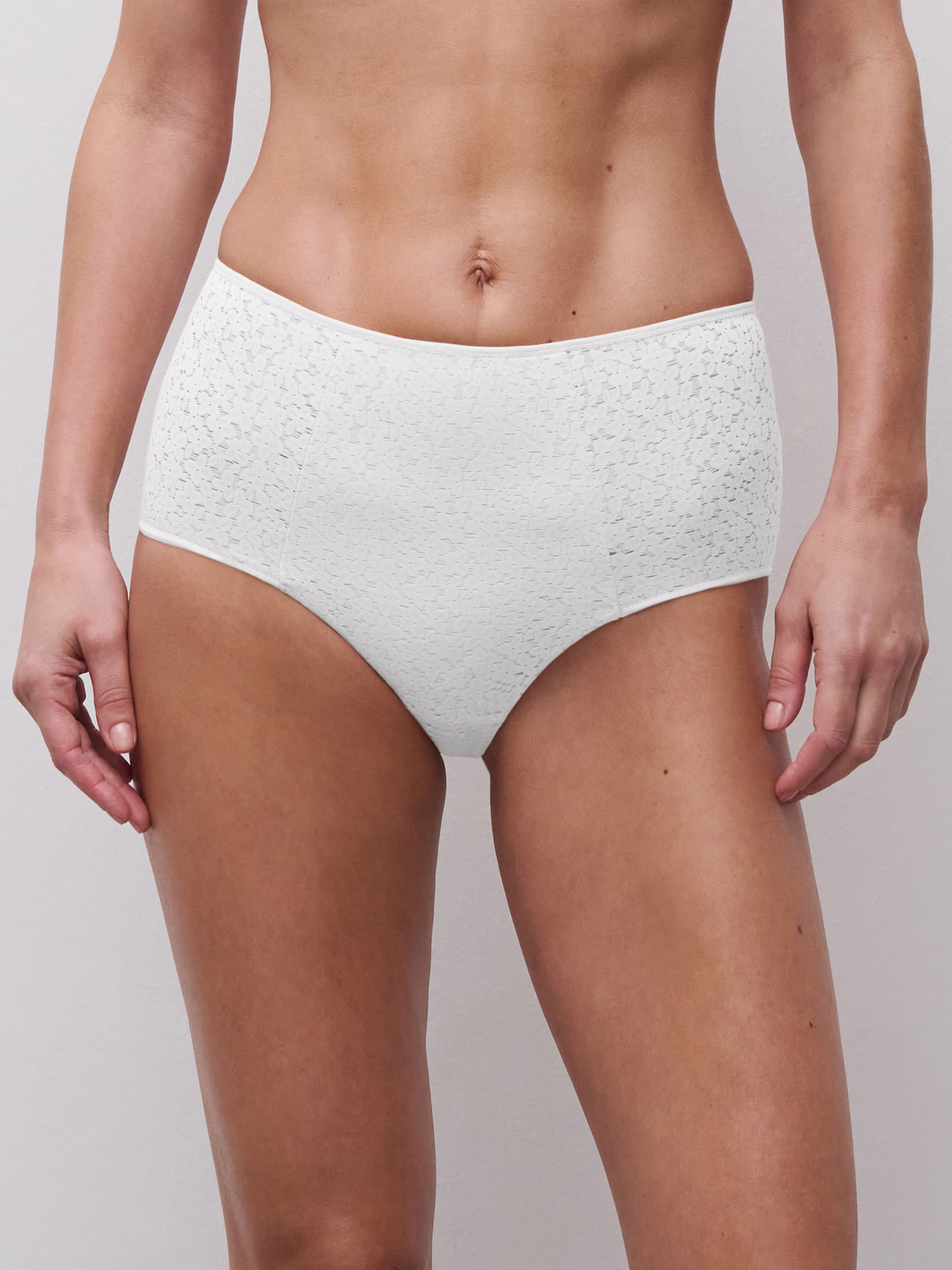 High-waisted brief - White
