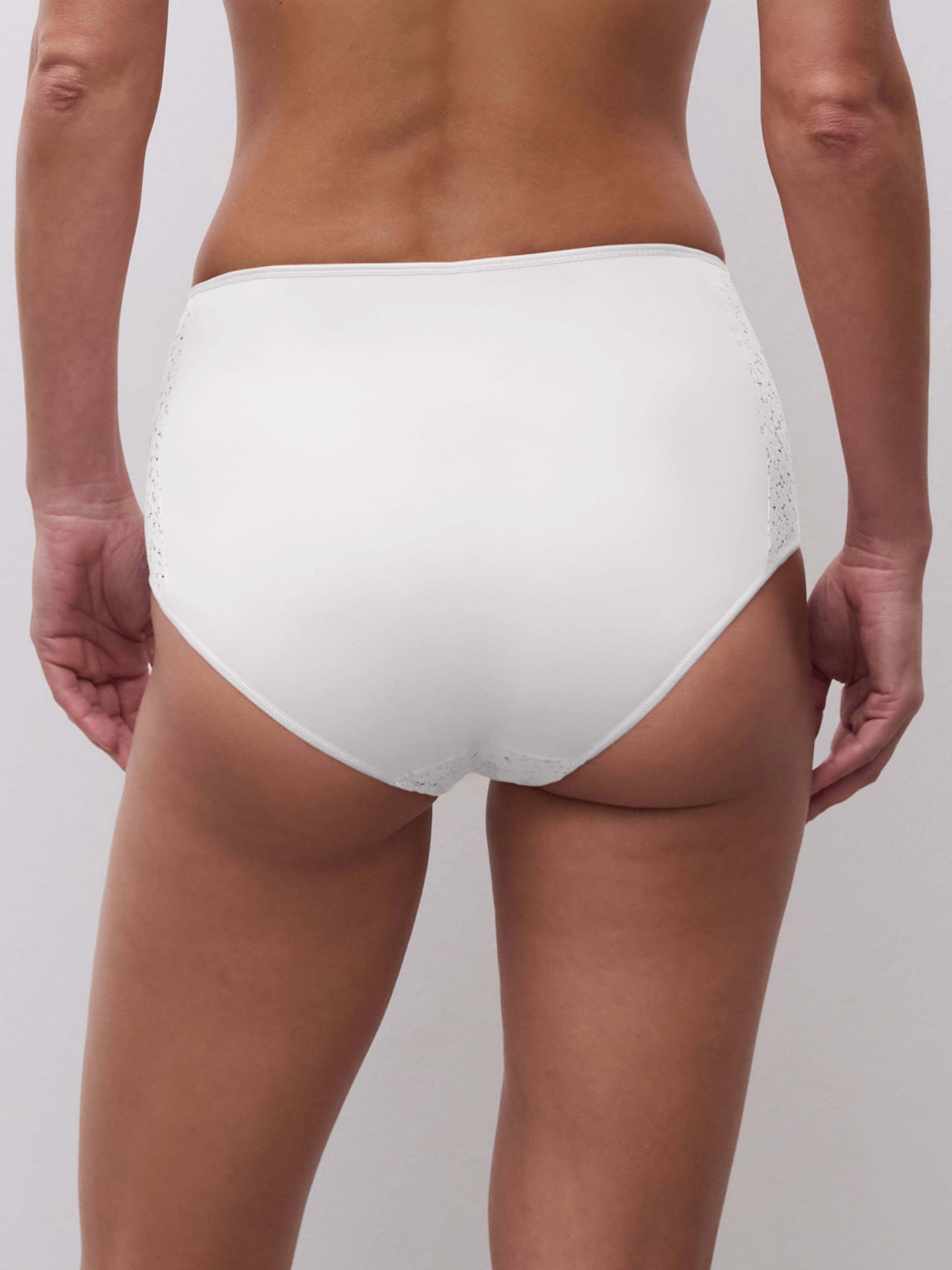 High-waisted brief - White